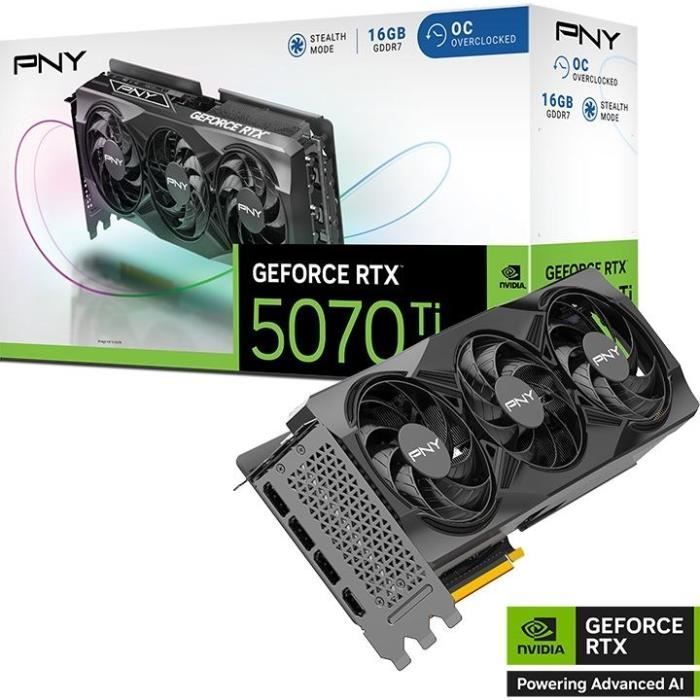 PNY - Scheda grafica - GEFORCE RTX™ RTX 5070Ti - 16GB - STD OC