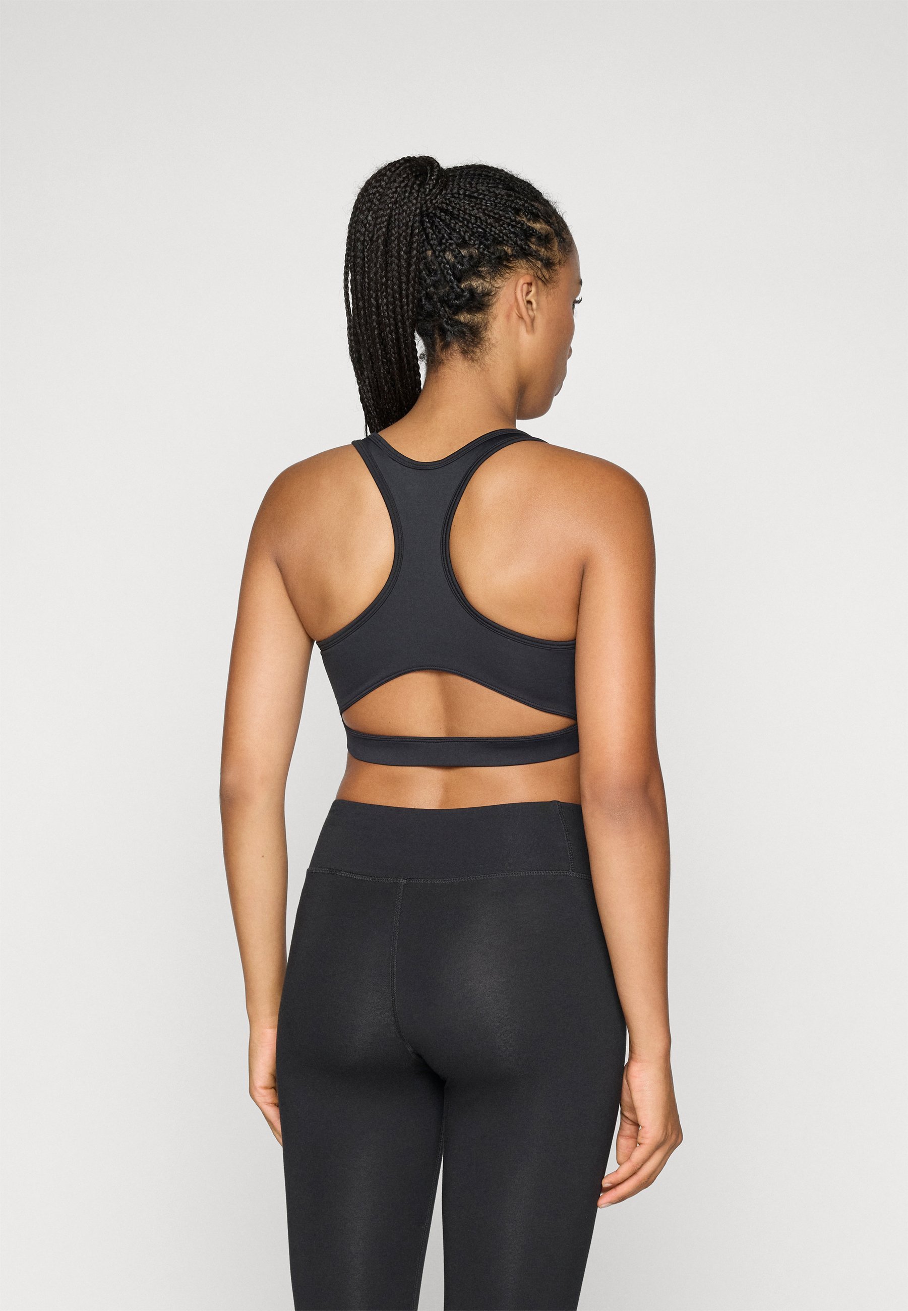 Reggiseno sportivo Reebok TRAIN RACERBACK - Supporto medio - nero