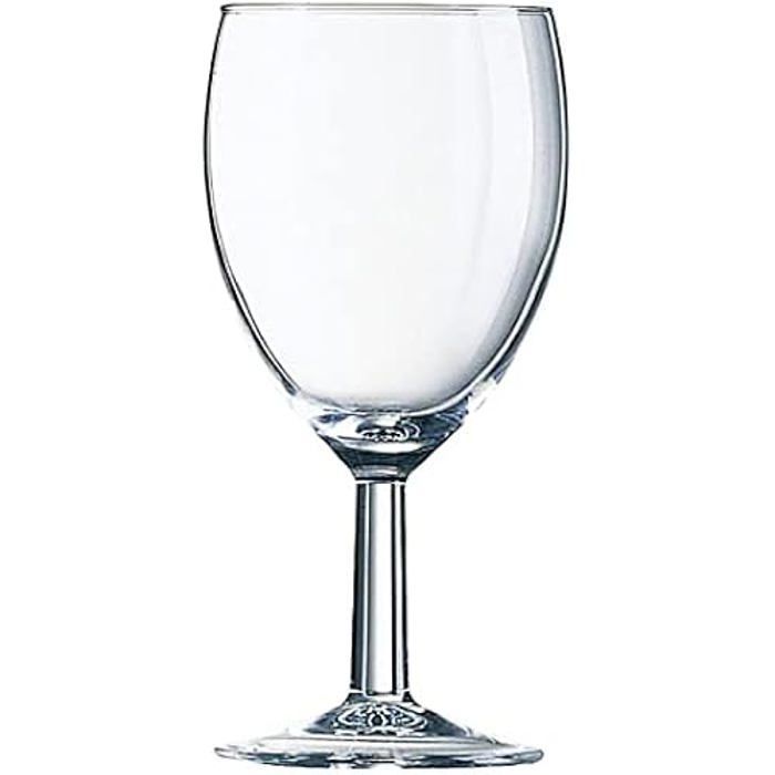 Verre à vin - ARCOROC - Savoie - 140ml - Verre Trempé - Lot de 12 Verres