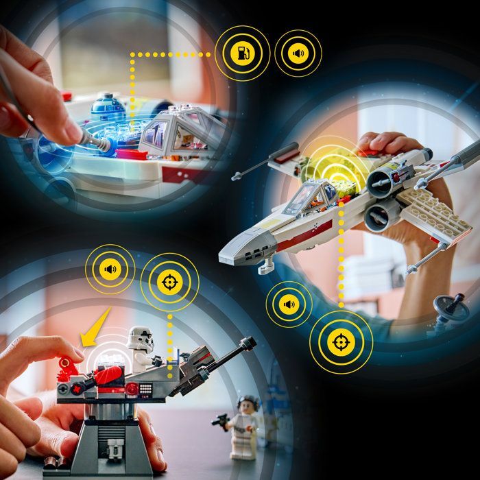 LEGO Star Wars 75423 SMART Play : le X-Wing Red Five de Luke - Jeu Interactif dès 6 ans