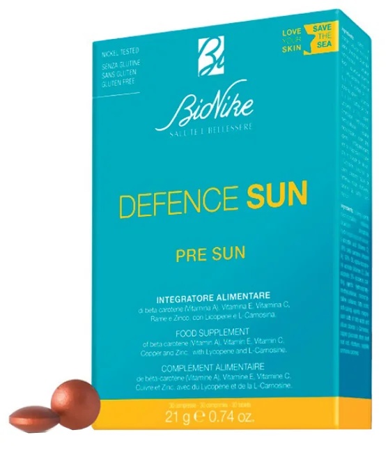 BIONIKE Bionike Defence Sun Complément alimentaire à base de bêta-carotène 30 comprimés antioxydants