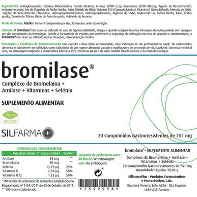 Suplemento de bromilasa para reforzar el sistema inmunitario 20 comprimidos 20 comprimidos