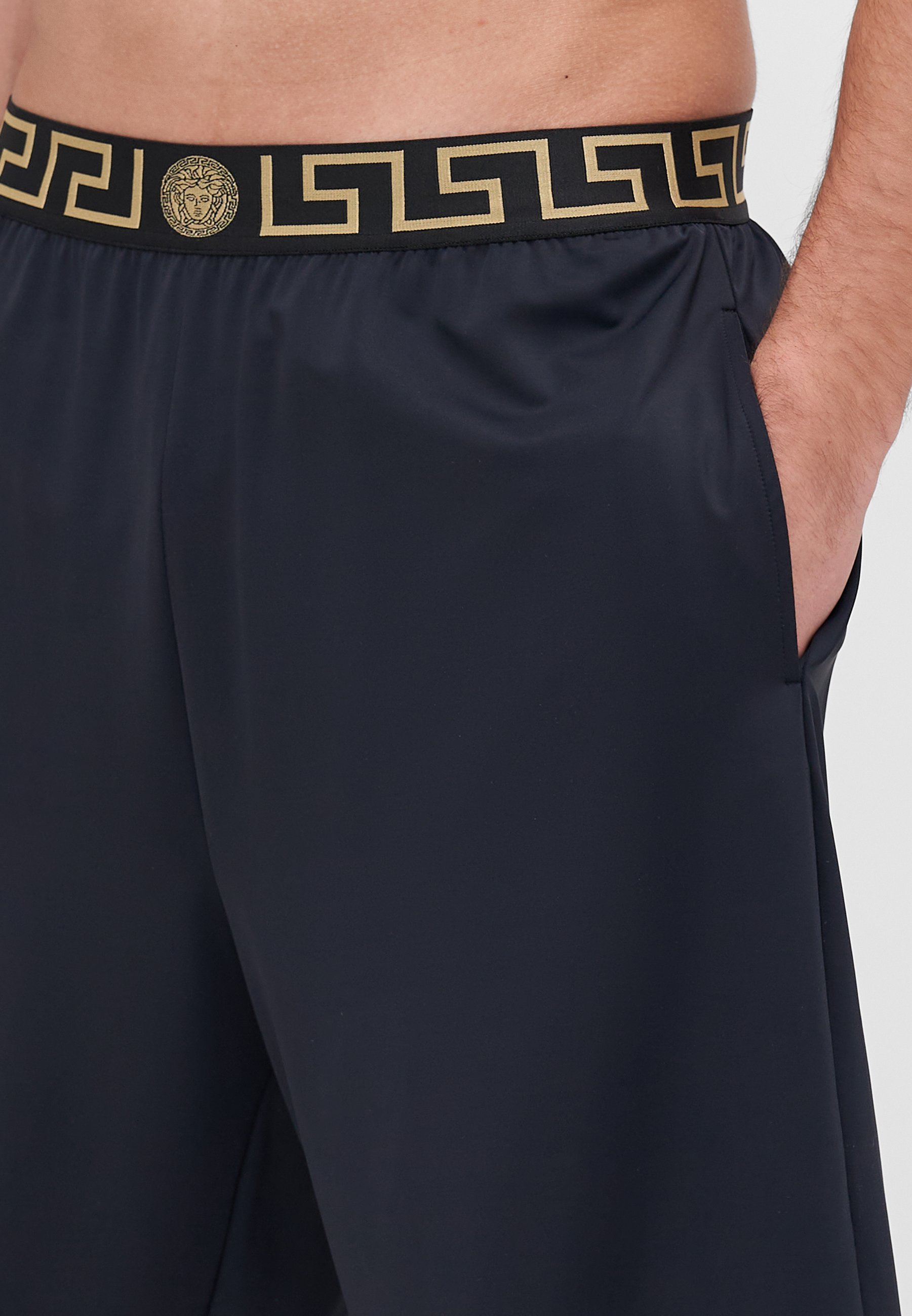 SLIM FIT SHORTS - Badeshorts - blackVersace