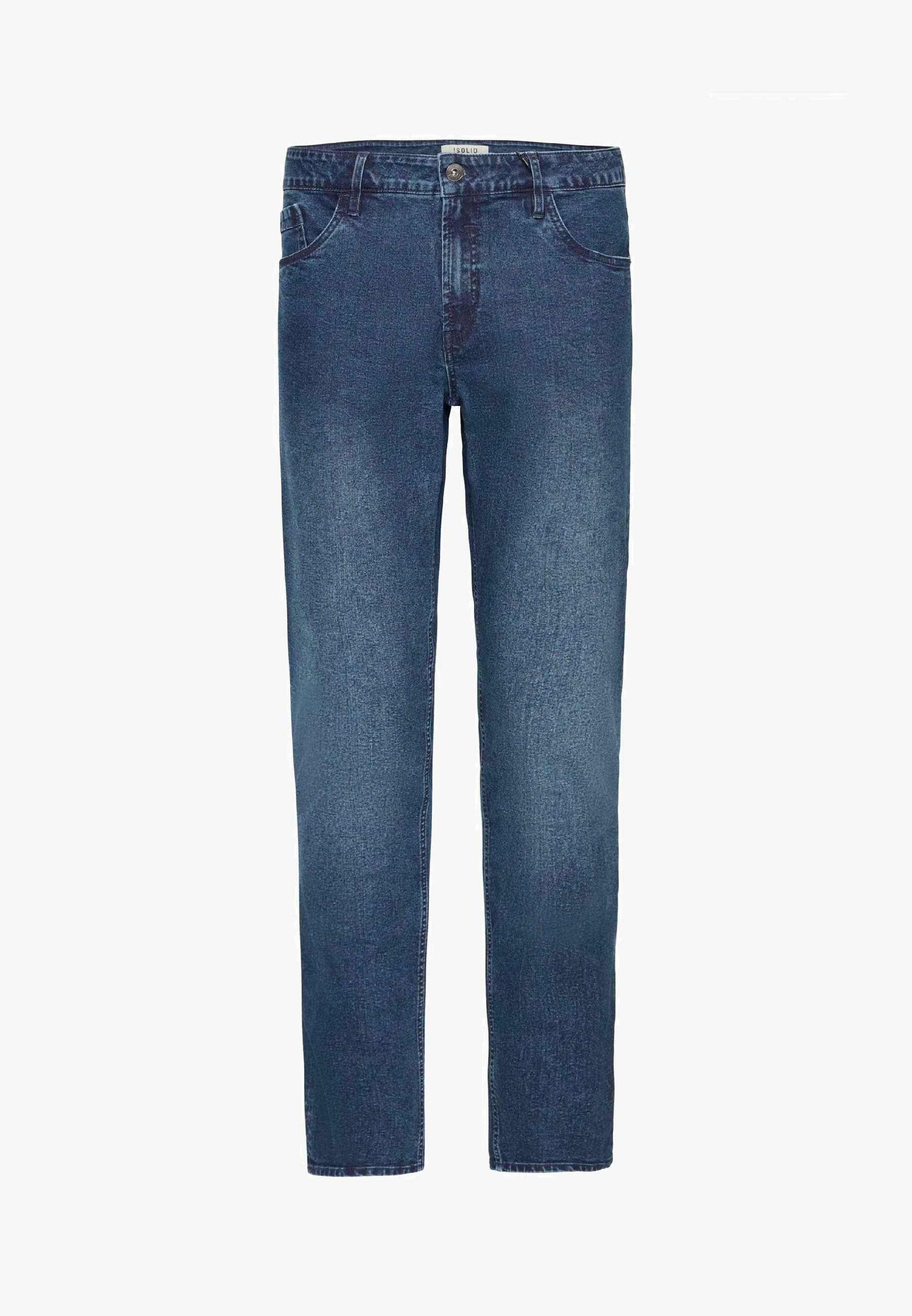 Calça jeans SDPAYDO de corte reto, azul escuro.