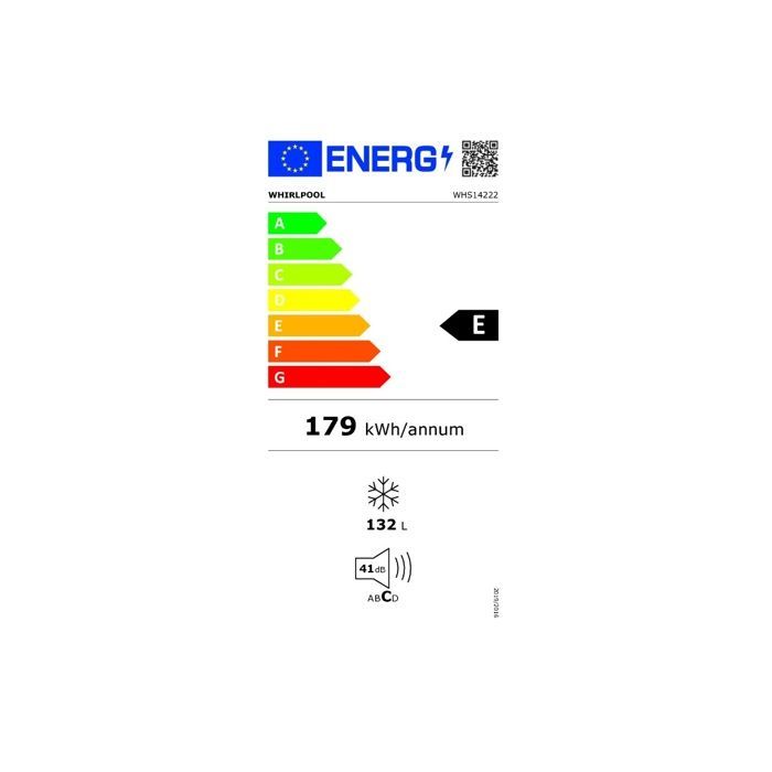 Congelatore a pozzetto - WHIRLPOOL - WHS1422 - 132 L - Classe energetica E - 41 dB - 7 kg/24h
