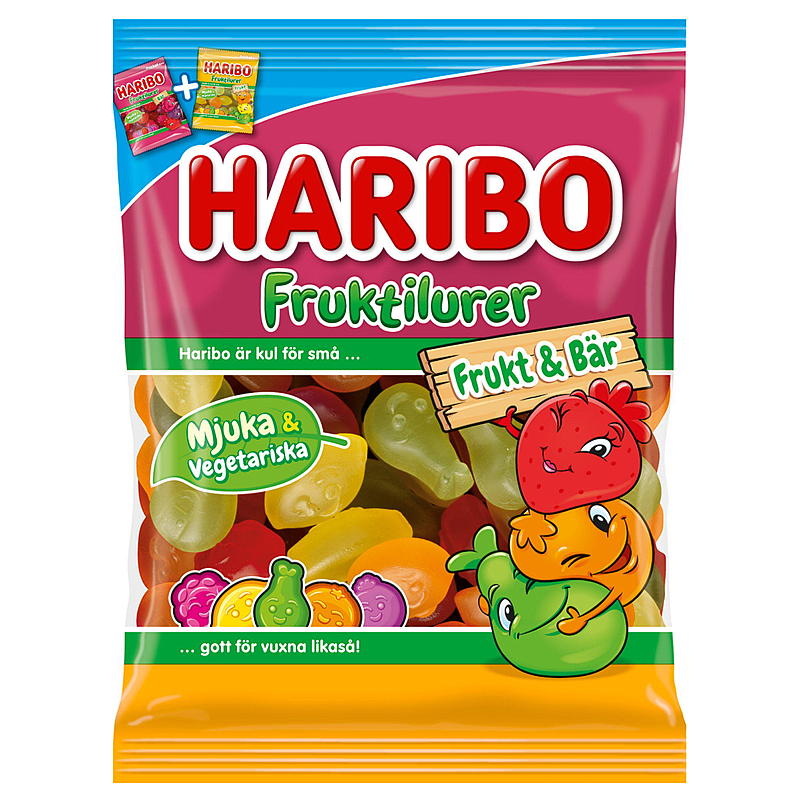 Haribo Fructilures frukt & bær 80 g Haribo