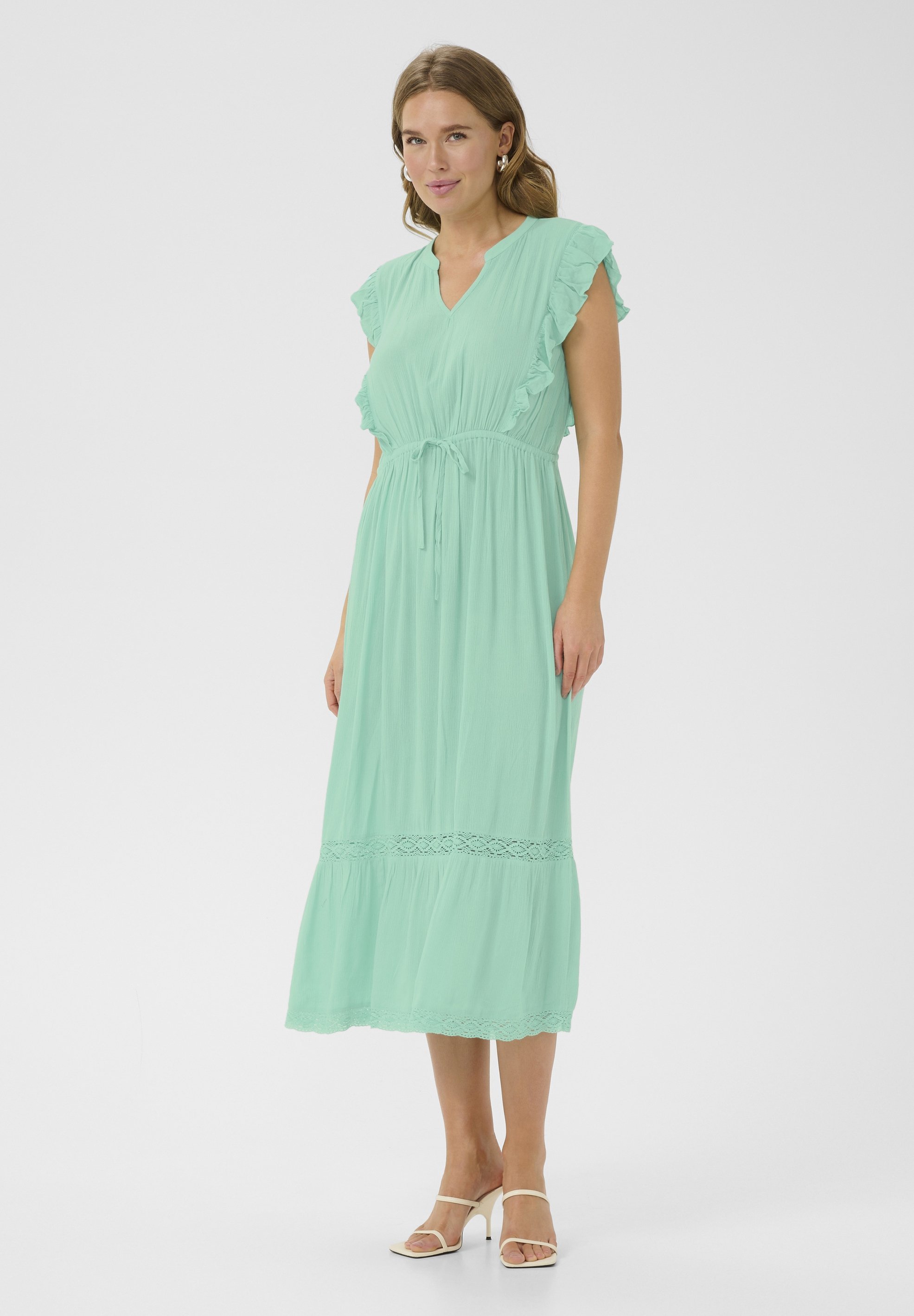 Kaffe KAJETTA - Robe d'été - pool blue