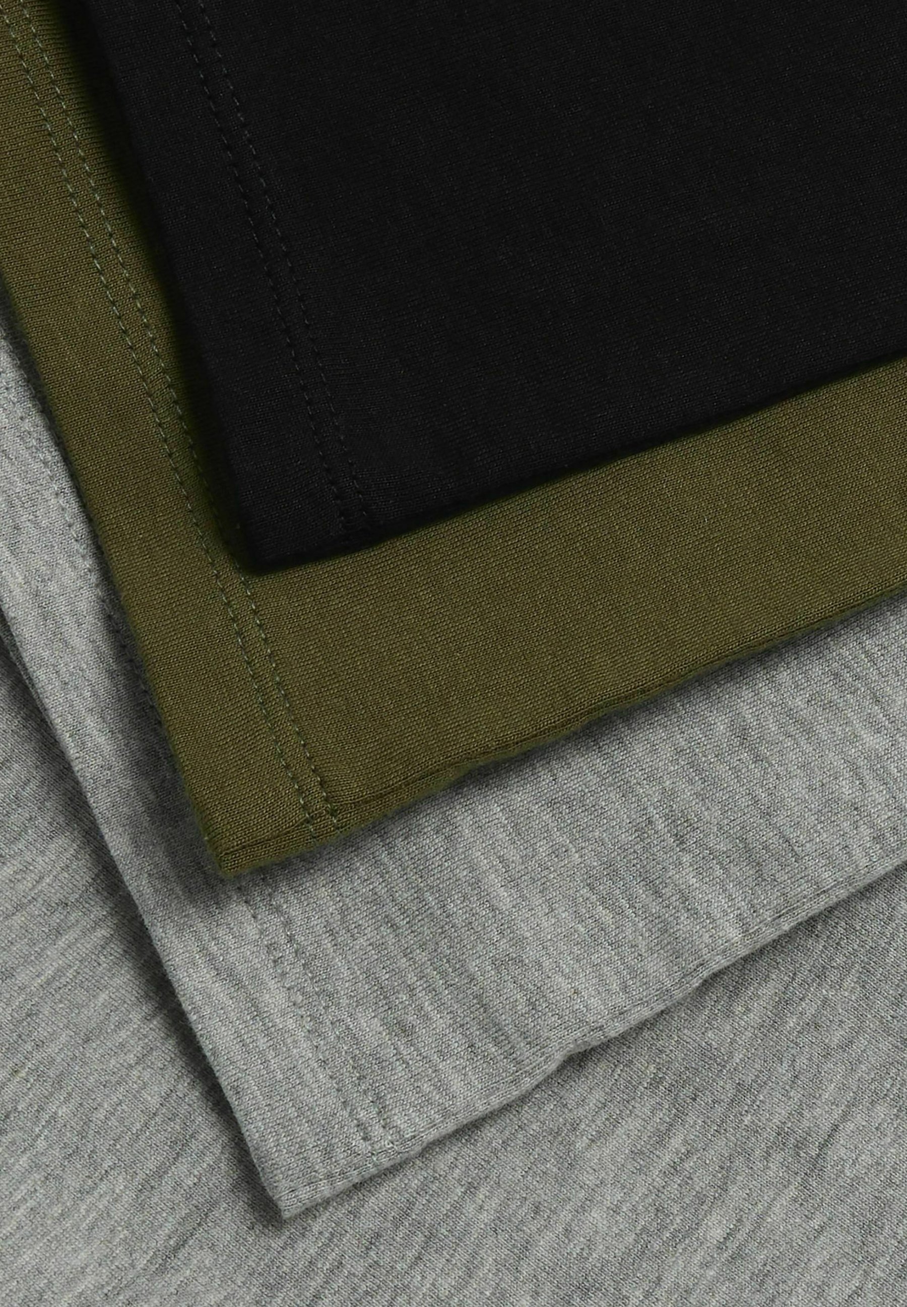 TWO SOON 3ER-PACK LANGARM - Top s dlouhým rukávem - black