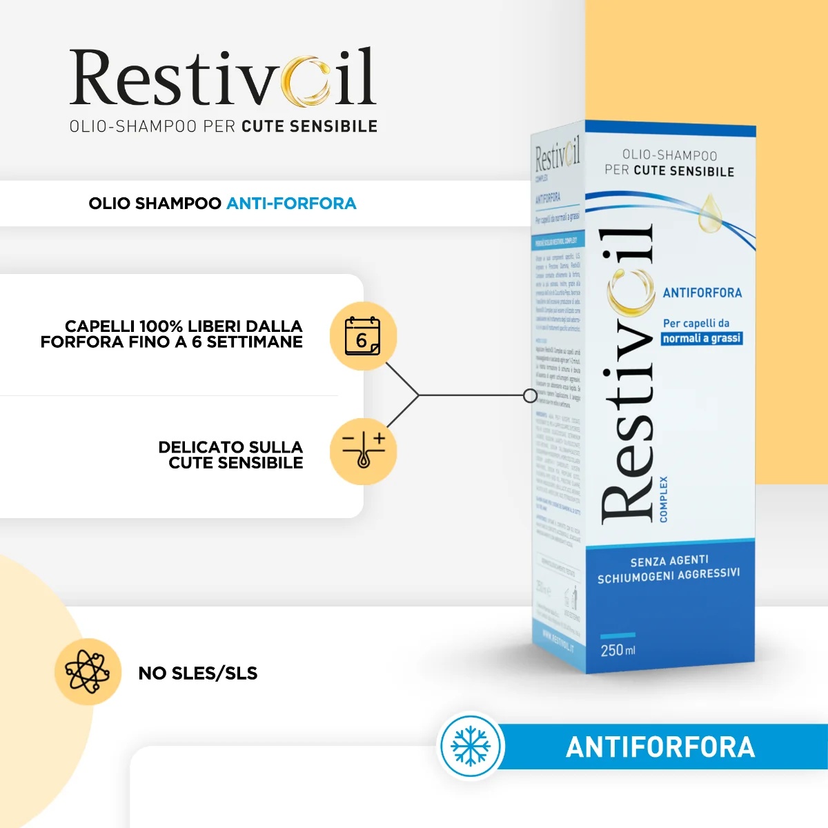 RESTIVOIL Restivoil OlioShampoo Complex 250 ml Anti-Schuppen-Behandlung