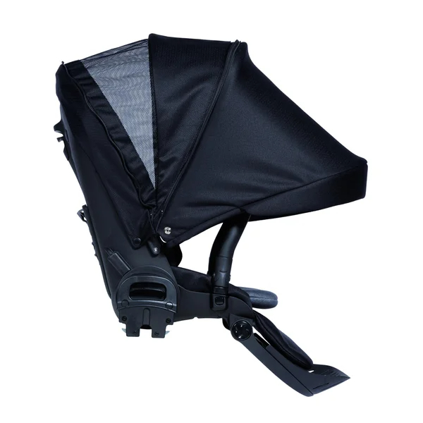 Nordbaby Active Lux Kinderwagen-Set, Schwarz, Chromrahmen