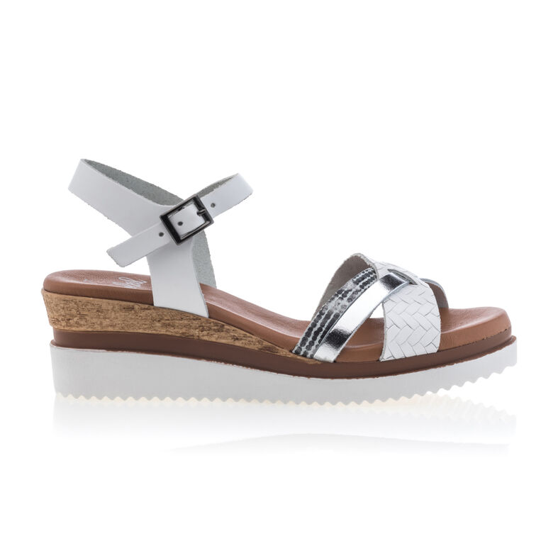 Witte damessandalen / open teenschoenen