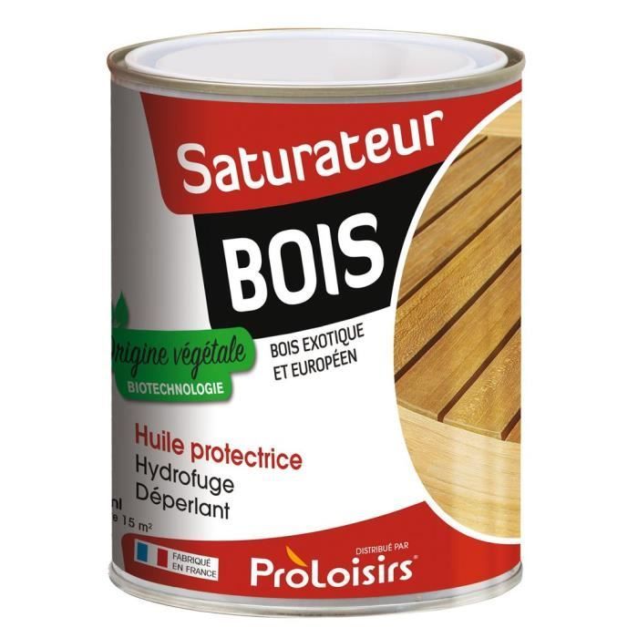 Wood Saturator Oil - PROLOISIRS - Exterior - Oiled - Woodwork - Wood - 10 m² - 1 L