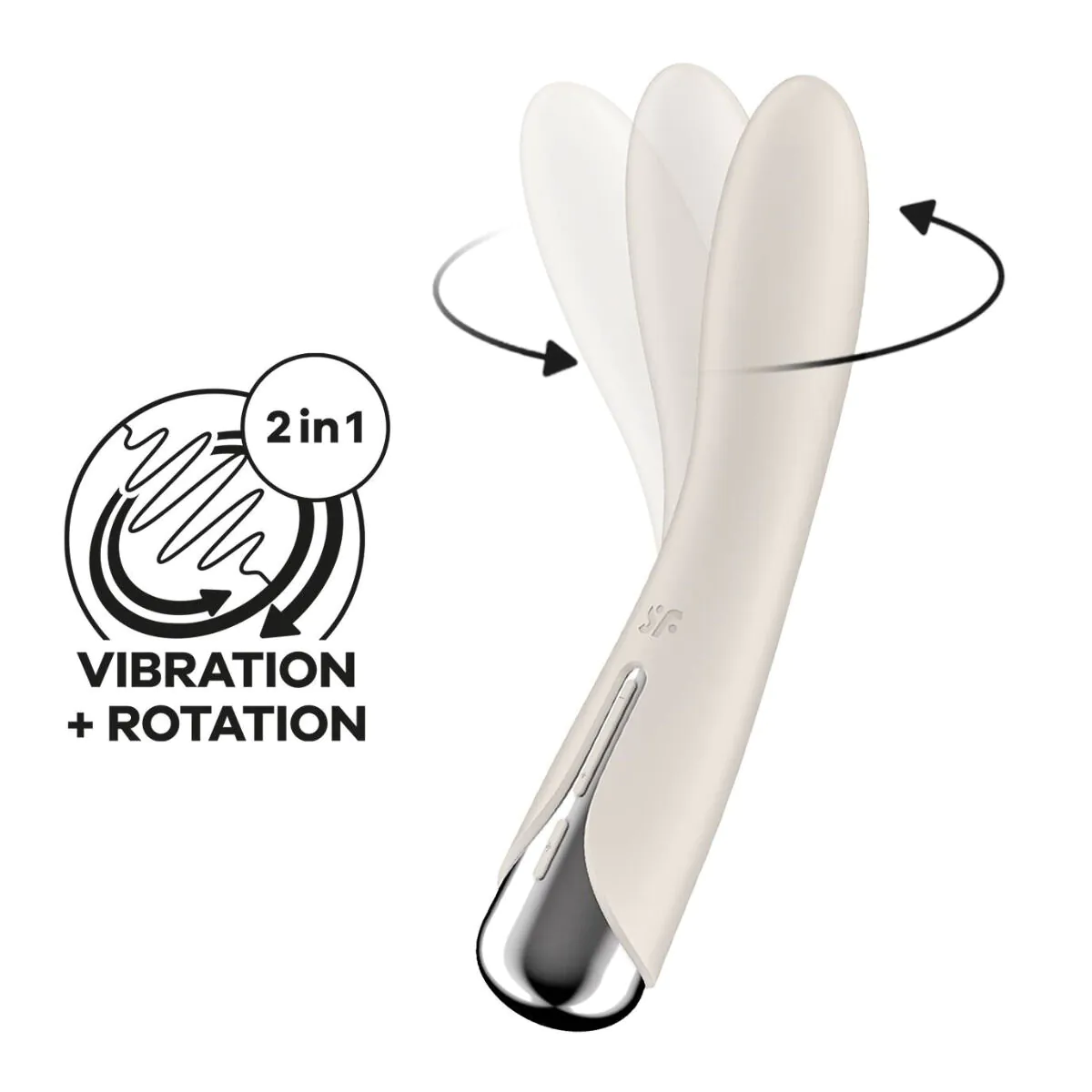 Satisfyer Spinning Vibe 1 Beige - masażer intymny 1 szt.
