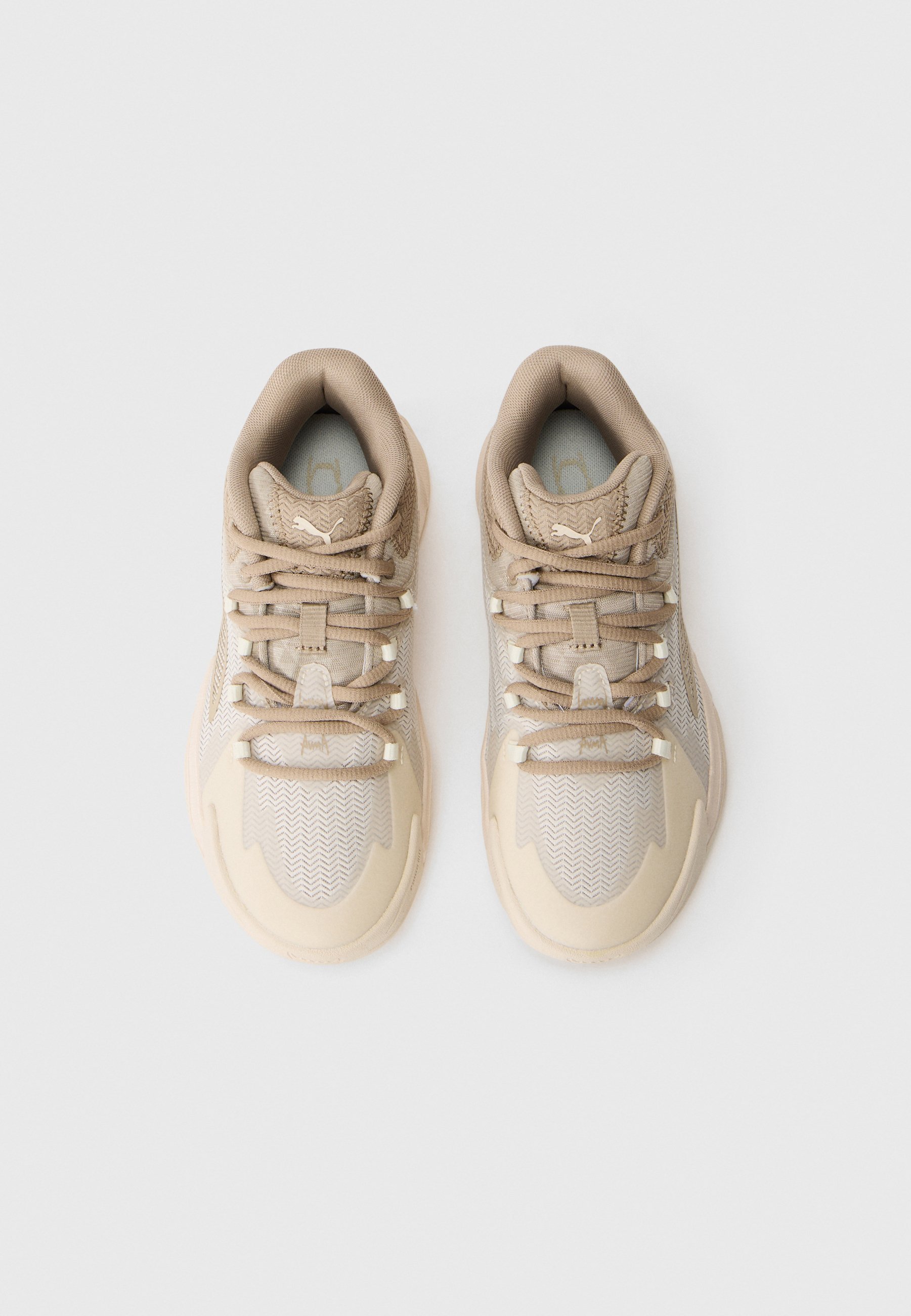 Puma DAGGER UNISEX - Basketbalschoenen - alpine snow/ice coffee