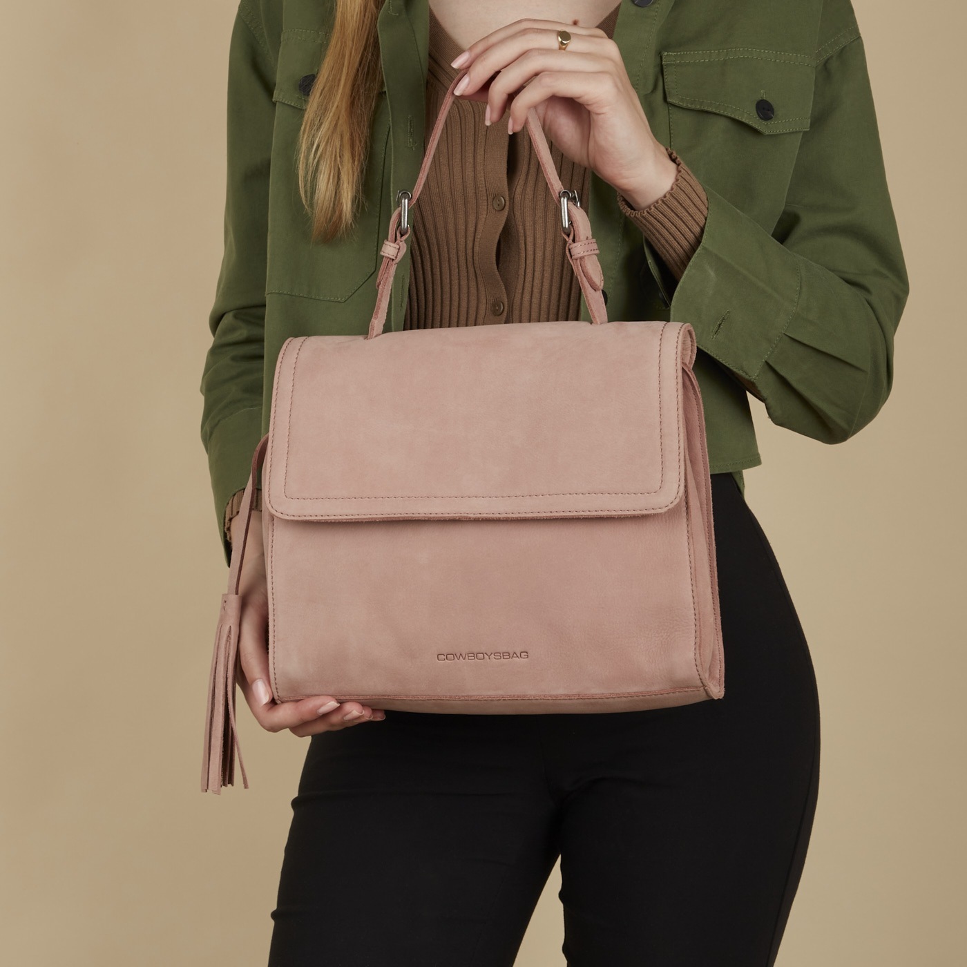 Kabelka Cowboysbag, ružová - kožená - ružová