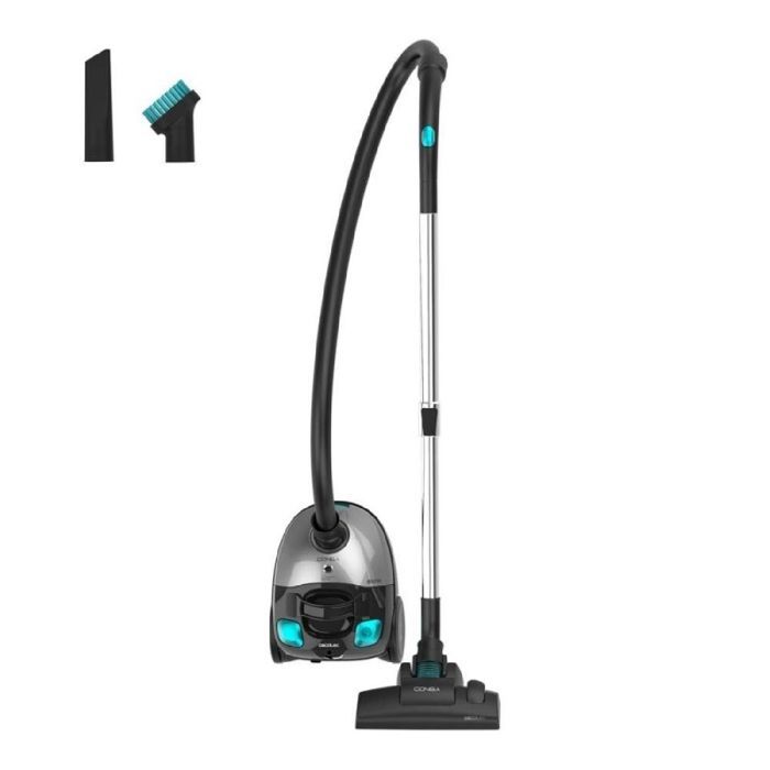 Cecotec Conga Powerbag 2000 Compact Plus Bodenstaubsauger mit 2-Liter-Beutel. 800 W, hocheffiziente Filtration.