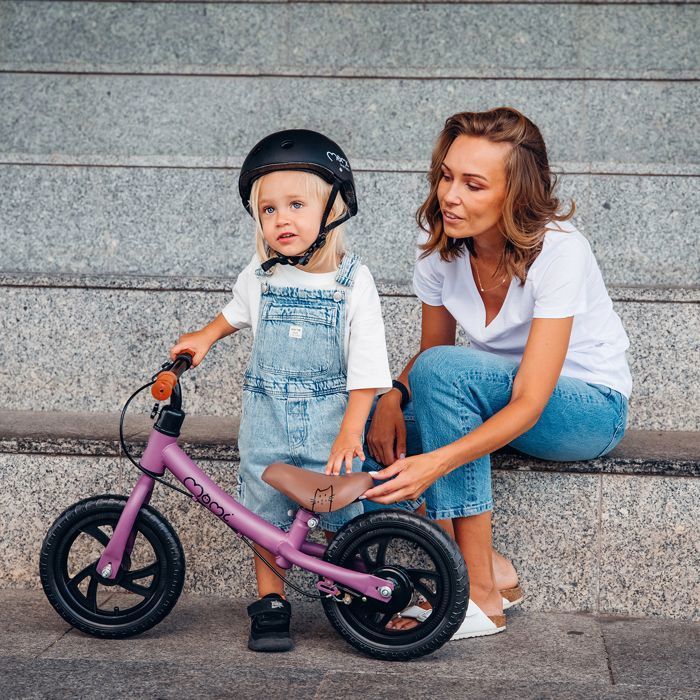 Bicicletta senza pedali per bambini - MOMI - MoMi BREKI - 30 cm - Altezza regolabile - Freno manuale - Grigio
