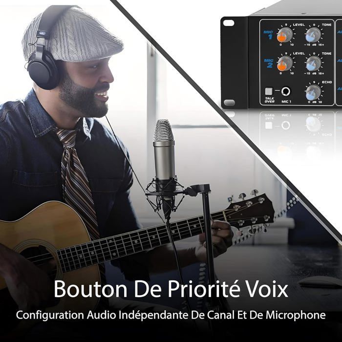 Pyle 4000W 8-Kanal Multi-Zone Rack-Bluetooth-Verstärker für Heimkino & Karaoke