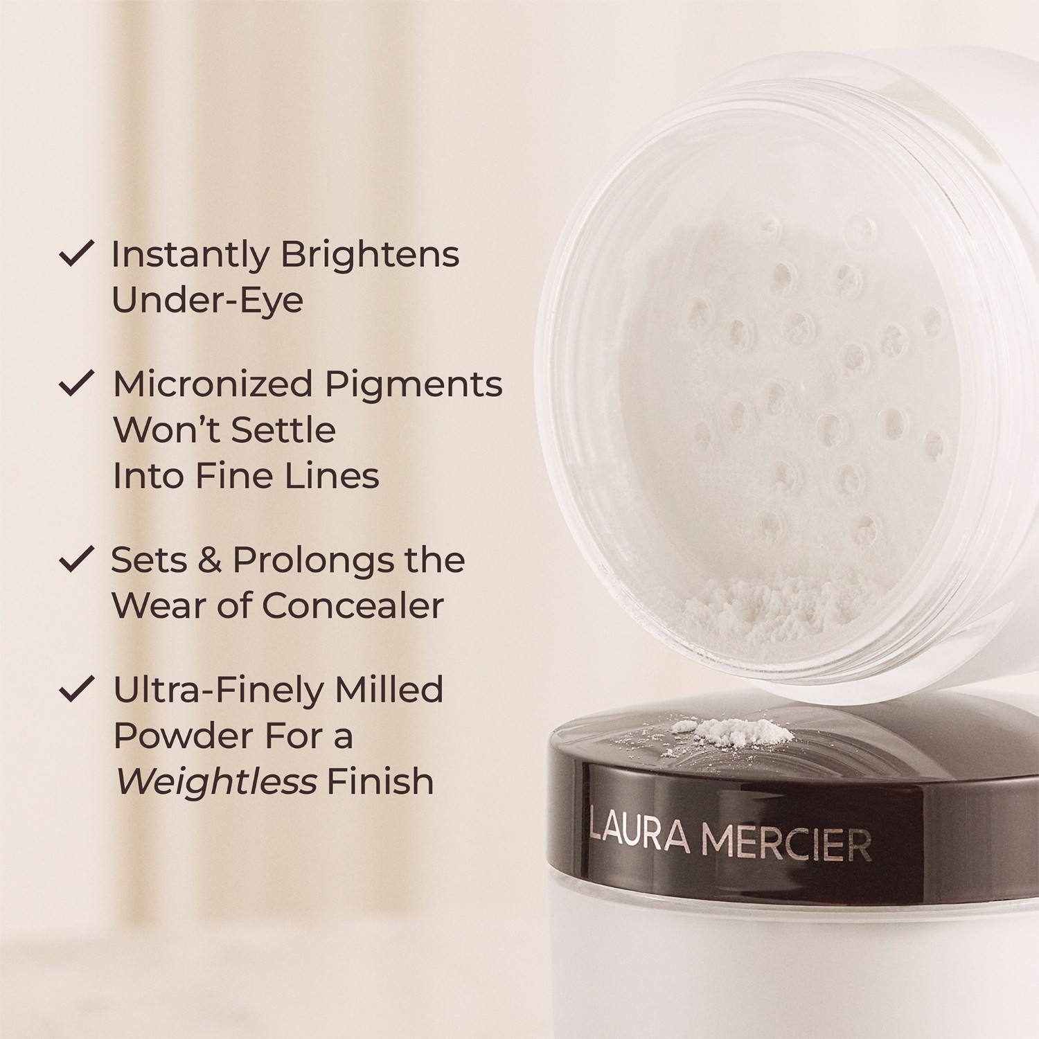 Laura Mercier Secret Setting Powder posvetljevalni puder za predel okoli oči - 4 g