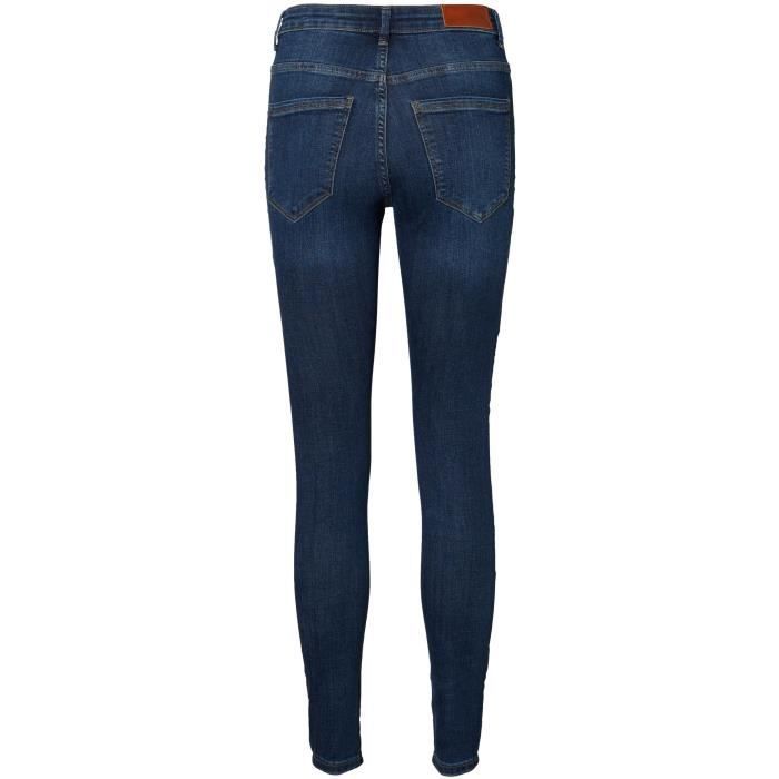 VERO MODA Jean Skinny Medium Bleu Denim Femme