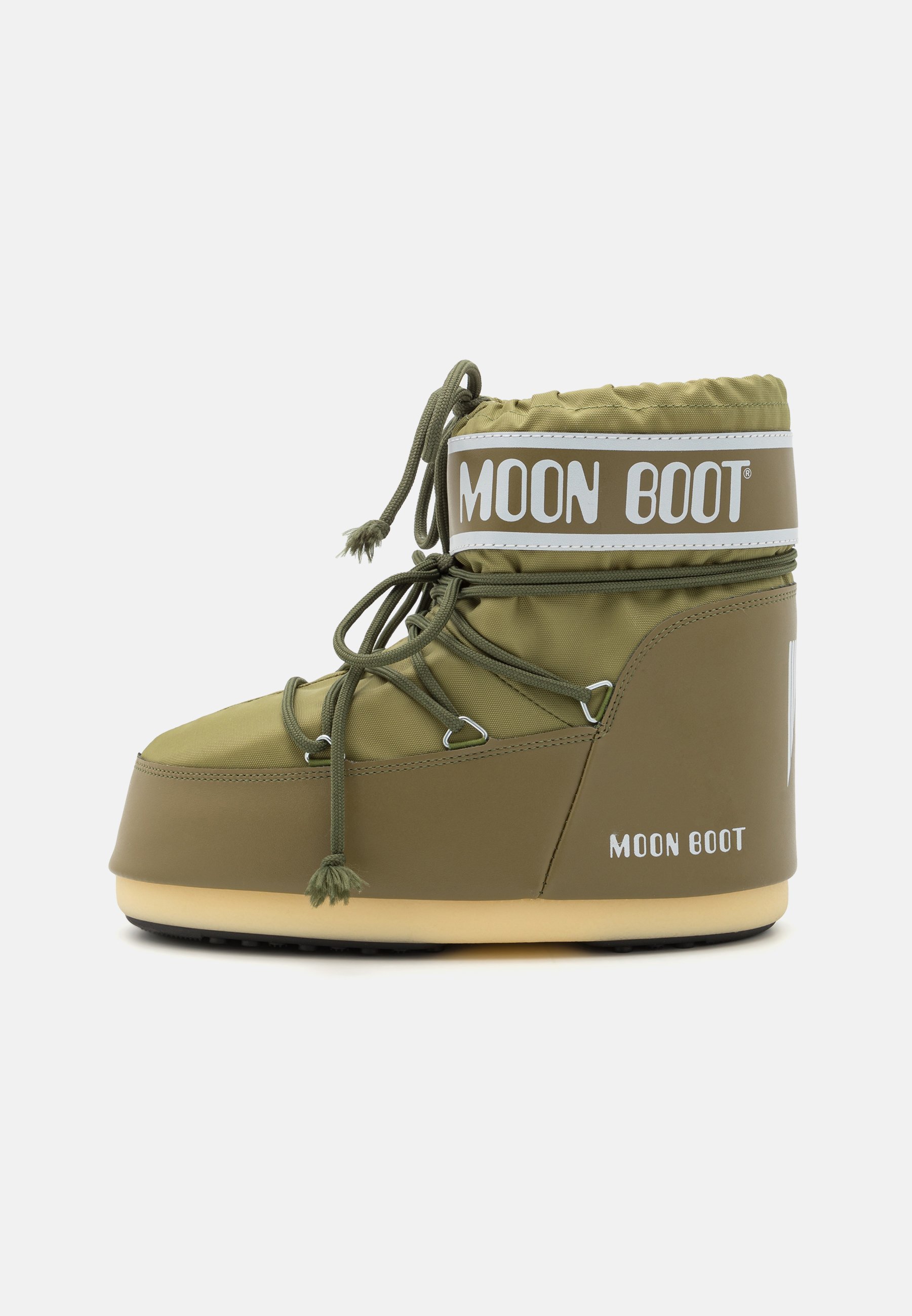 Moon Boot ICON UNISEX - Enkellaarsjes met vetersluiting - kaki