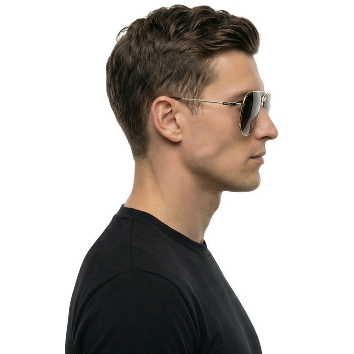 Lunettes de Soleil Aviator FERRAGAMO SF308S - 715 LIGHT GOLD/BLUE GRADIENT - Homme