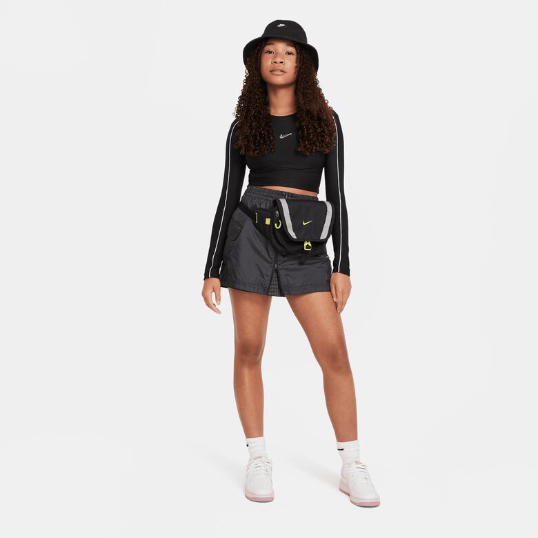Top esportivo cropped de manga comprida SW