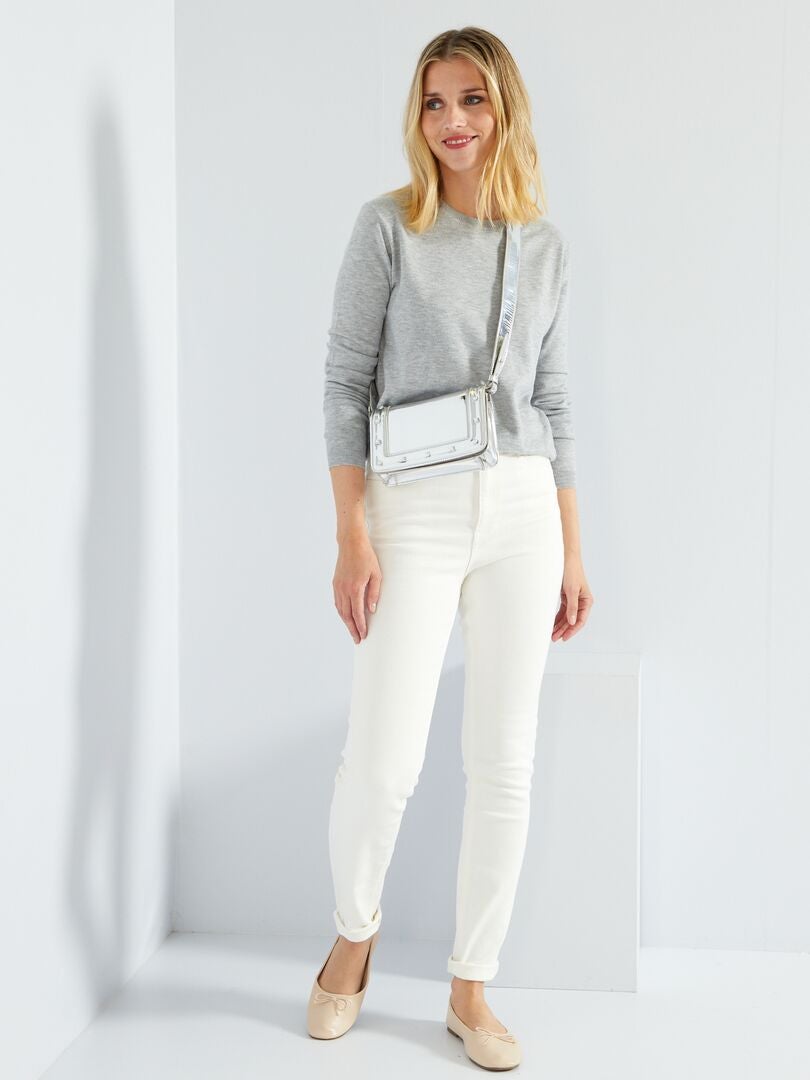Calça jeans skinny - L28 - BRANCA