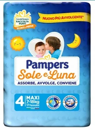 PAMPERS Pampers Sole&Luna Maxi 17 stuks maat 4 (7-18 kg)