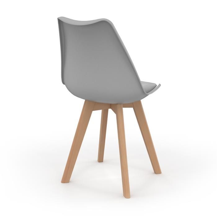 IDMARKET Lot de 6 chaises de salle à manger SARA scandinaves gris clair, blanc, gris foncé x2, noir x2