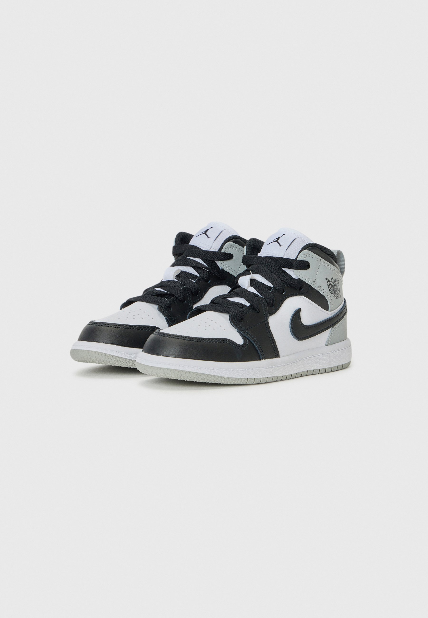 Jordan JORDAN 1 MID UNISEX - Scarpe da ginnastica alte - bianco/nero/grigio fumo