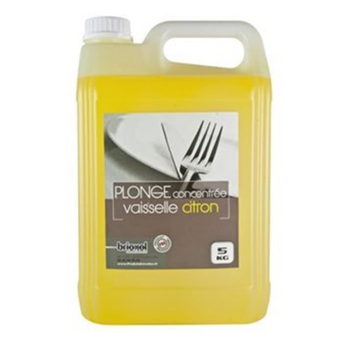 Liquide vaisselle plonge concentrée BRIOXOL - bidon de 5 litres
