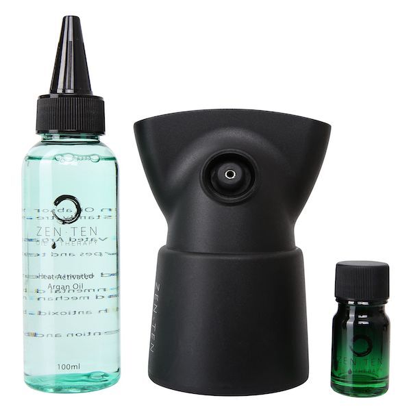Bocal para secador de cabelo Zen Ten com óleo de argan + 100ml de óleo de argan