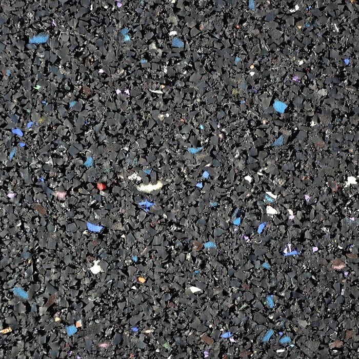 Custom-cut outdoor rubber mat, 10 mm thick, 60 x 350 cm