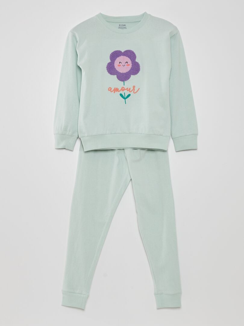 Pyjamaset - 2-delig - WIT