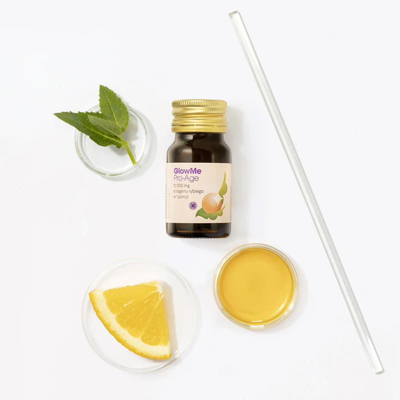 Health Labs Care GlowMe Pro-Age Flüssiges Kollagen-Nahrungsergänzungsmittel mit Vitamin C