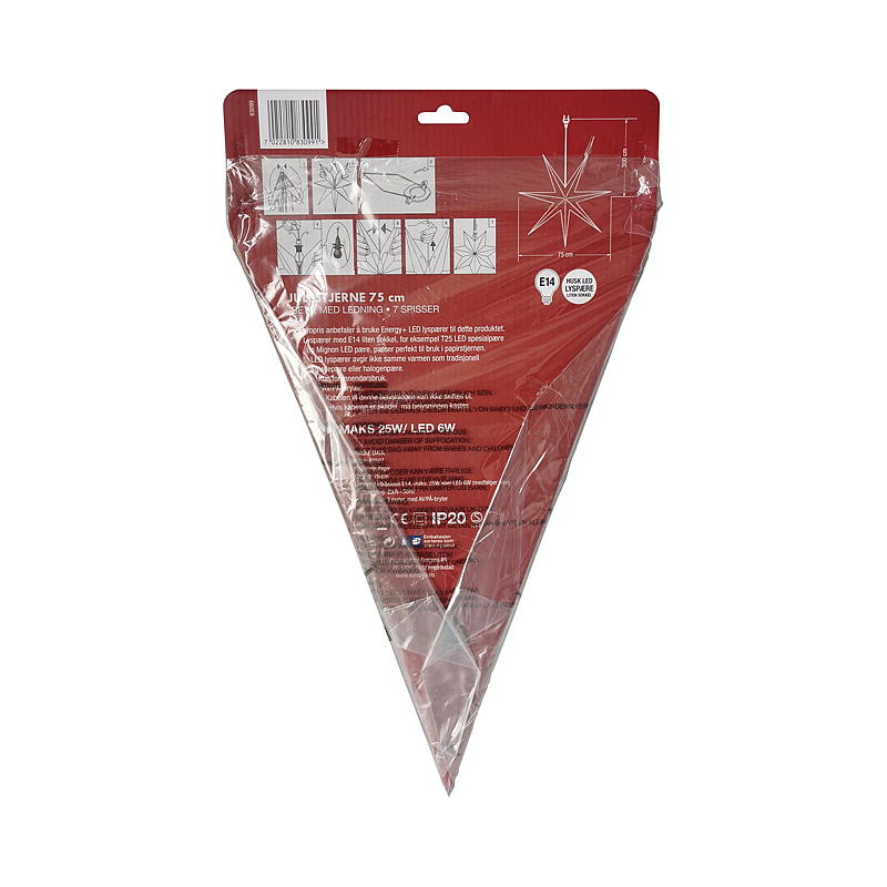 Lichte IT-kerstman ø 75 cm