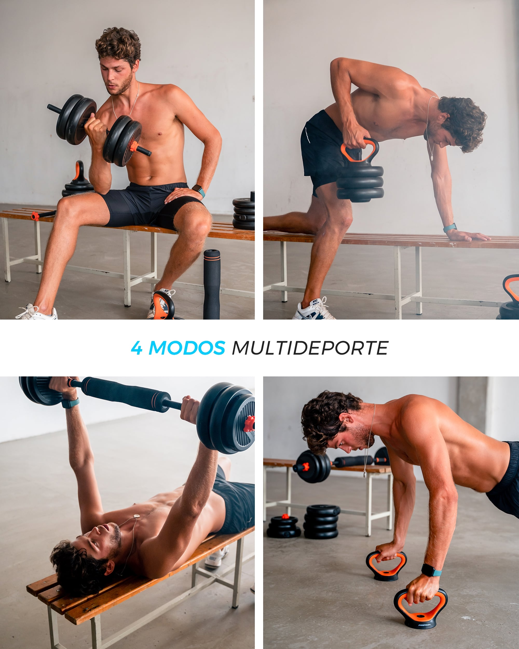 Xiaomi 30kg Hantel-, Langhantel- und Kettlebell-Set