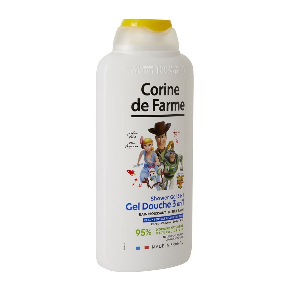 CORINE DE FARME Gel douche corps et cheveux et bain moussant 3en1 Toy Story / Raya