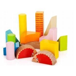 Houten loopwagen met vorm en kleur, multifunctioneel houten speelgoed