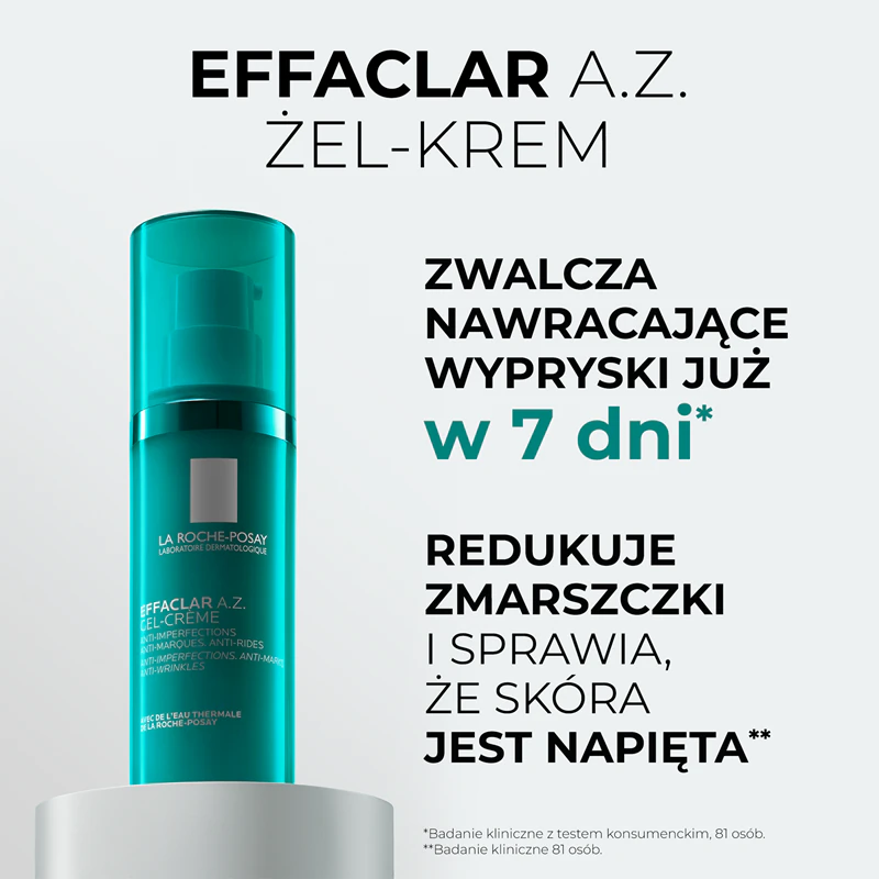 La Roche-Posay Effaclar AZ Gel Creme contra imperfeições da pele com tendência acneica