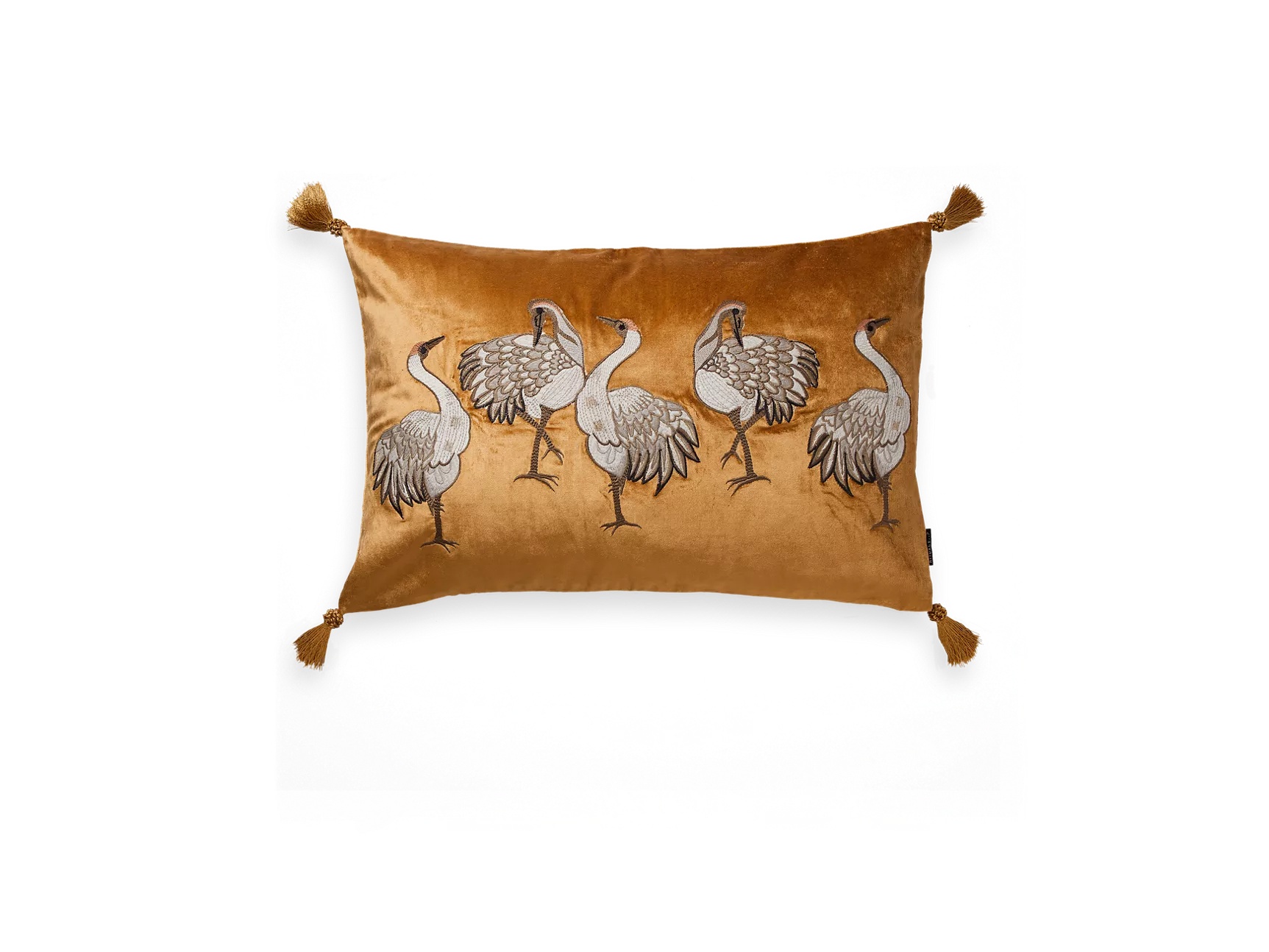 Jastučnica House of Rituals Tsuru Birds, vezena, 60x40 cm