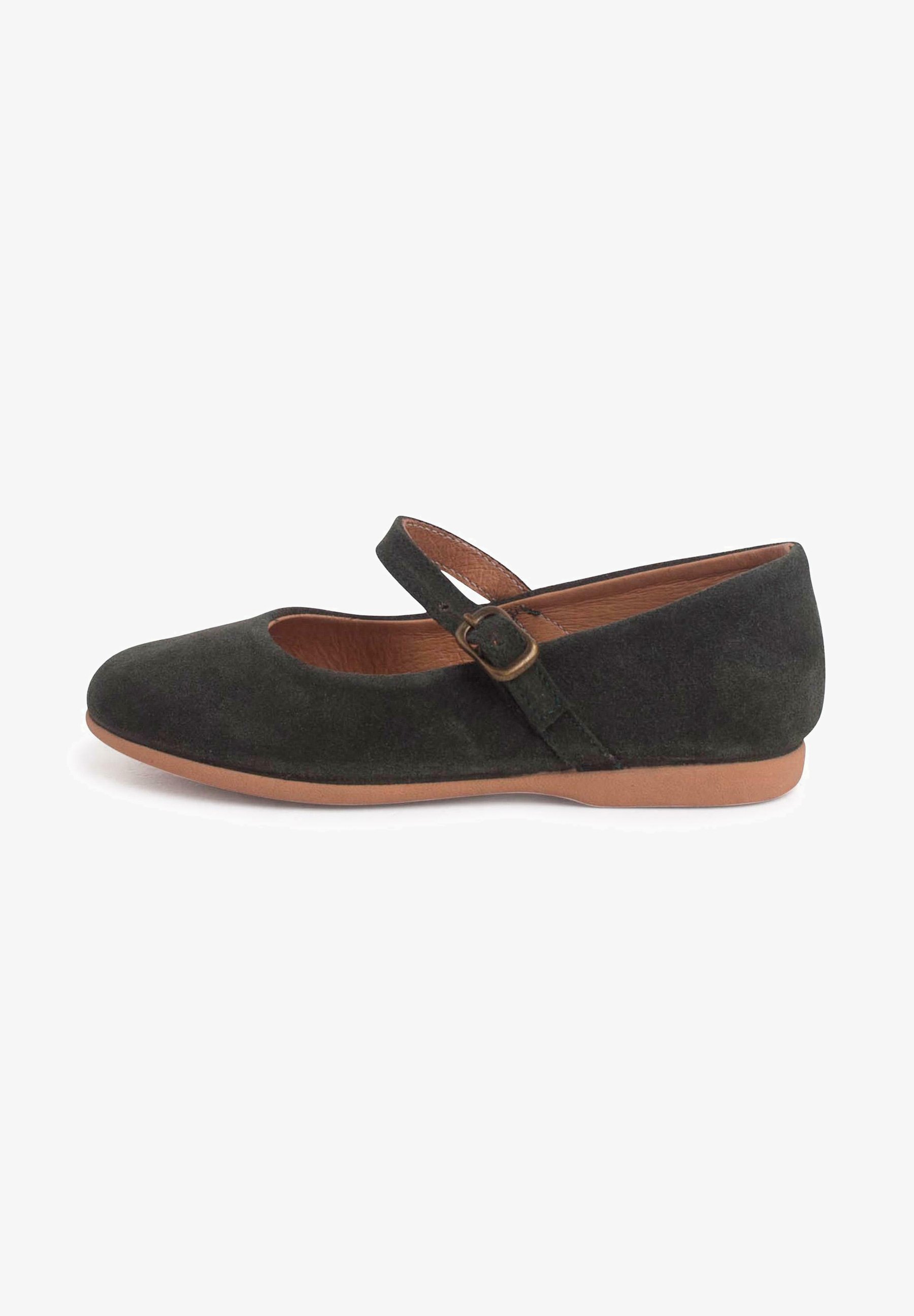 Scarpe eleganti Pisamonas Mary Jane, in camoscio con fibbia sottile - Scarpe per neonati - verdi