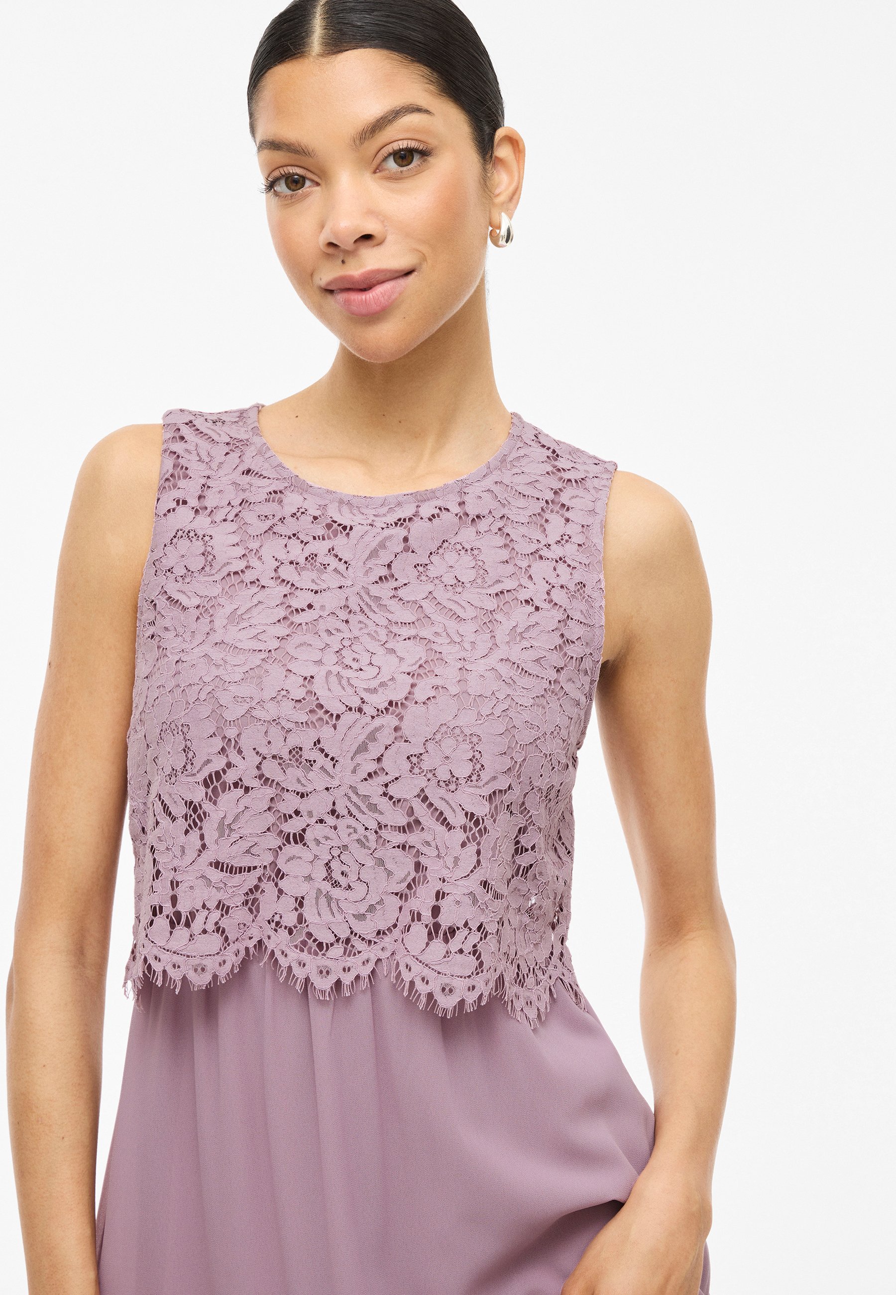 ROBE VILA VIMILINA - Robe maxi - couleur champignon