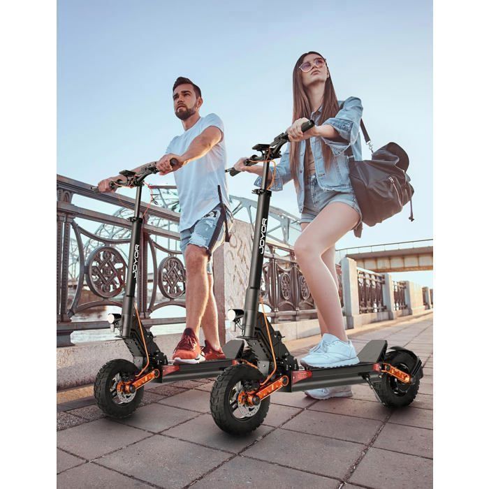 JOYOR S8 - Trottinette électrique - Moteur 600 W - Max 90km/h - Batterie 48 V 26 Ah - Pneus 10 pouces - Pliable - Noir