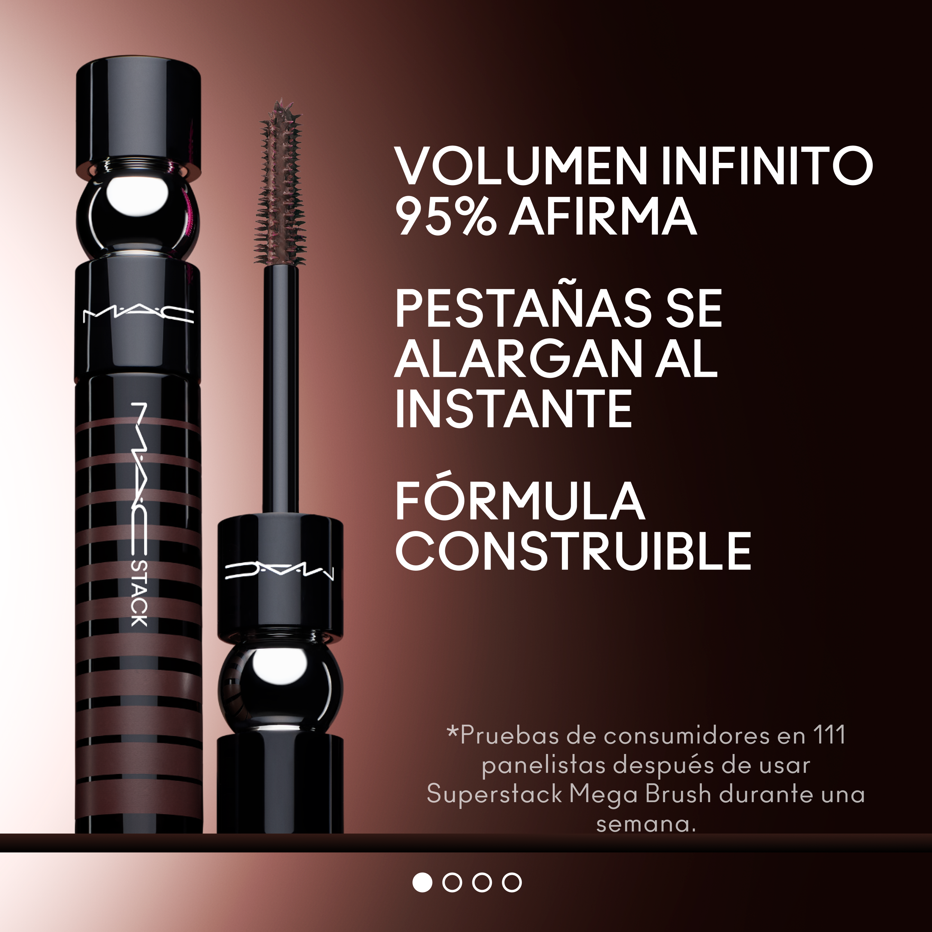 Macstack Mega Brush Chestnut Stack Luxusné maskary