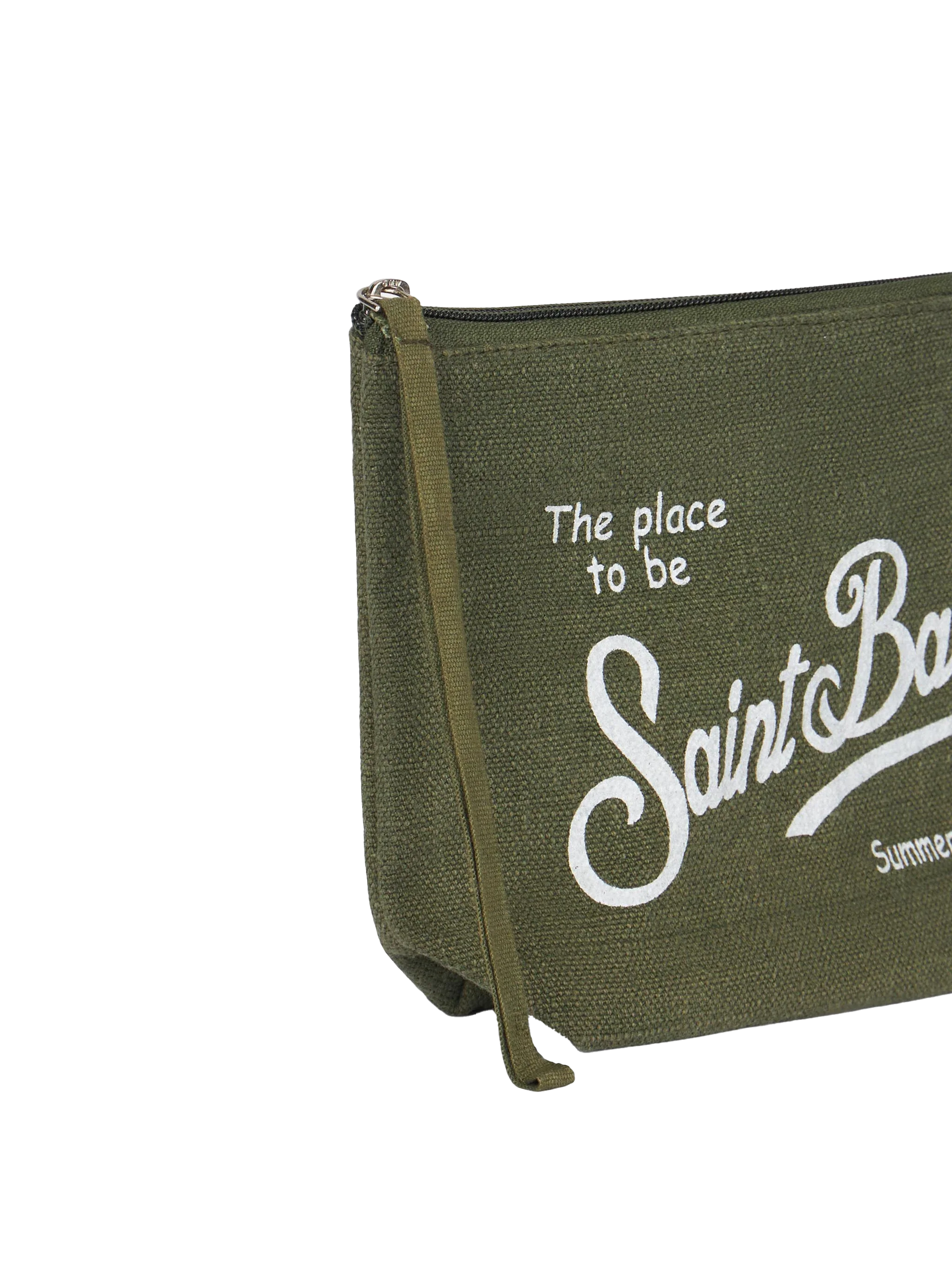 Pochette Aline aus Linolean Verde Militare