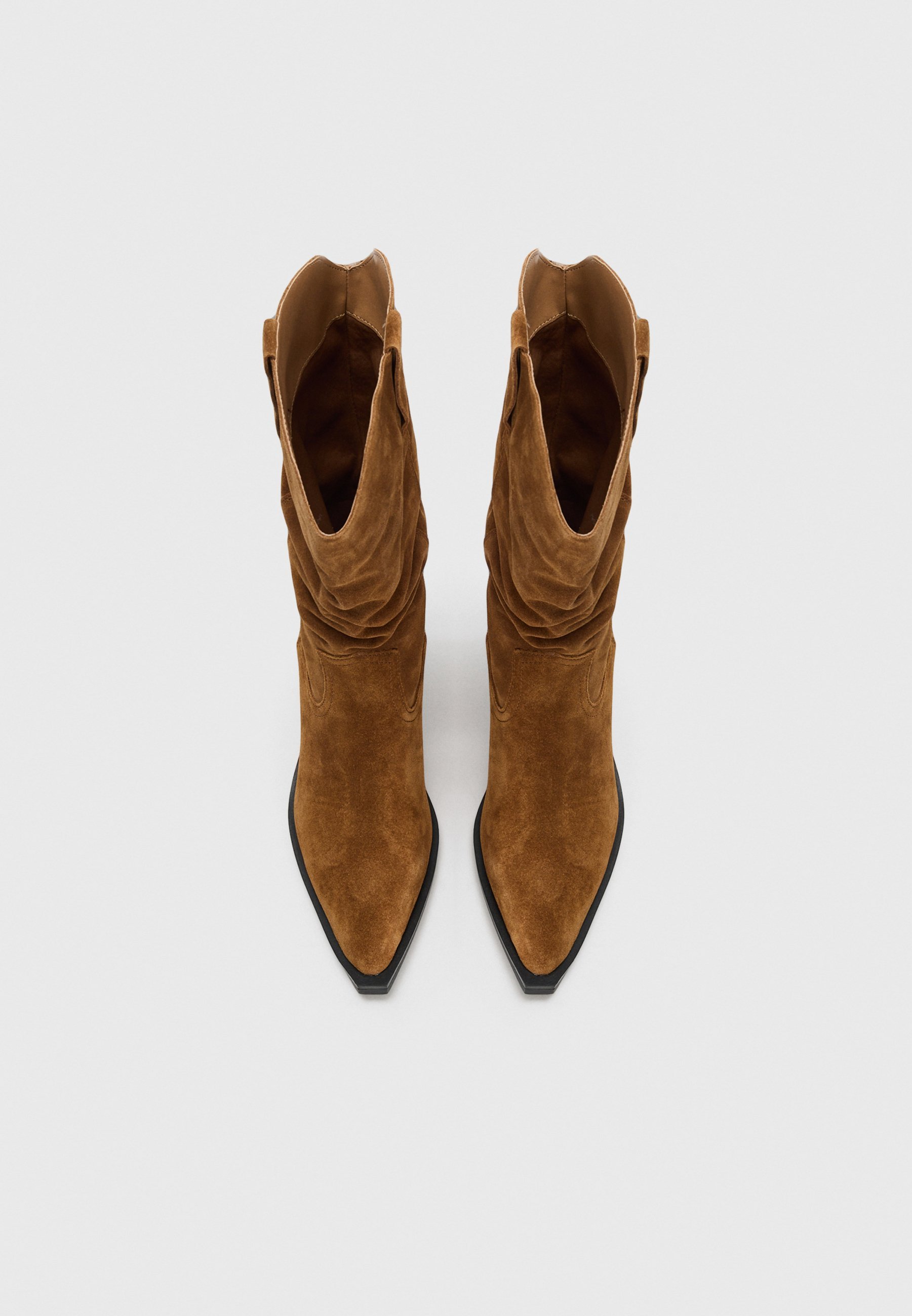 Even&Odd Cowboy/Biker laarzen - licht cognac