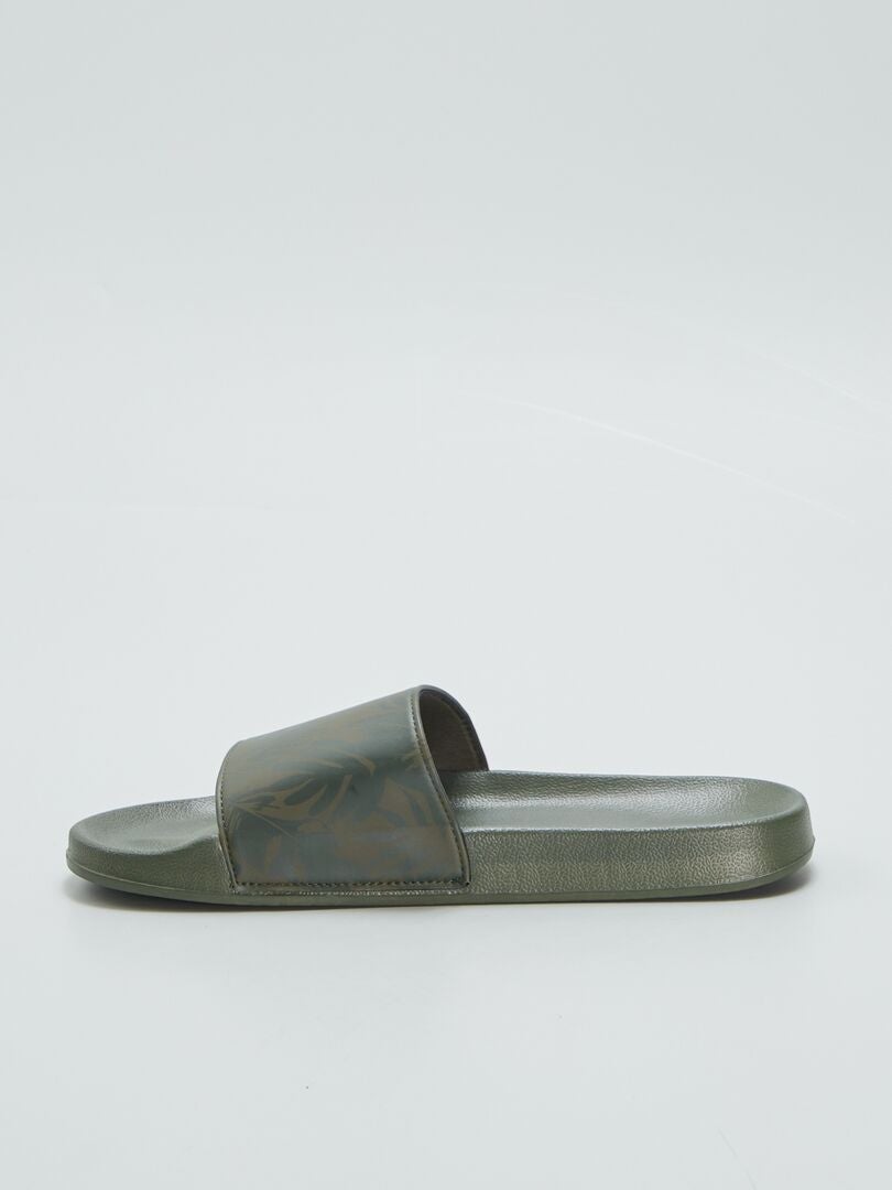 Klapki basenowe - KHAKI