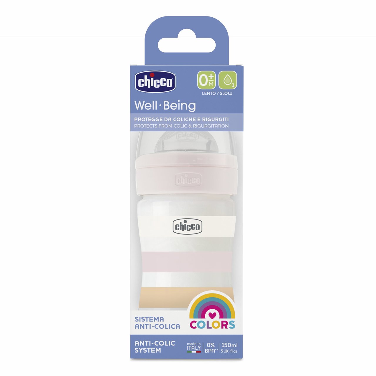 Butelka silikonowa Well-being 150 ml dla niemowląt 0m+